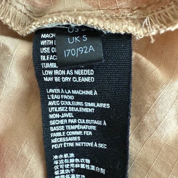 FREE PEOPLE WOMEN’S CAMOUFLAGE TAUPE  MILITARY STYLE JACKET SIZE: S - Picture 2 of 13